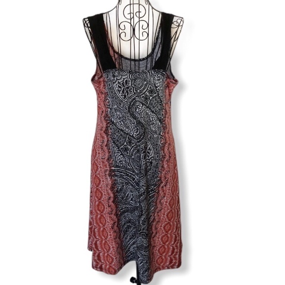 G.R Collection Paisley/Tie-Dye Effect Tank Dress Size Medium - Picture 2 of 6